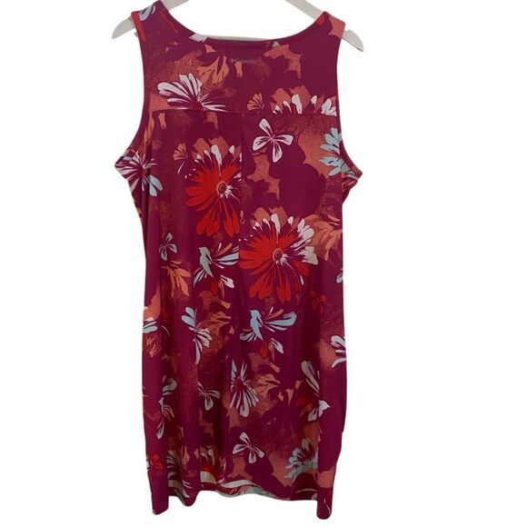 Columbia XL floral tank dress pink White size XL - Picture 4 of 6